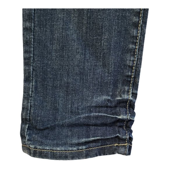 Vigold Skinny Jeans Women's Size 7 Low Rise Faded Whiskered Slub Denim Y2K - Picture 11 of 11